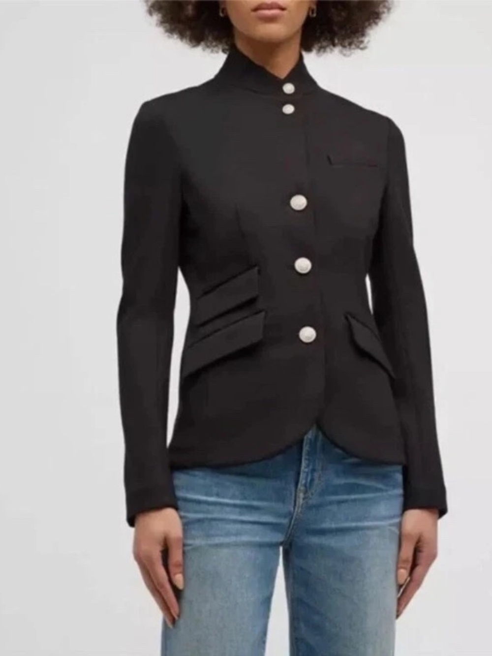 $598 Unworn Rag & Bone Women's Slide Ponte Blazer in Black